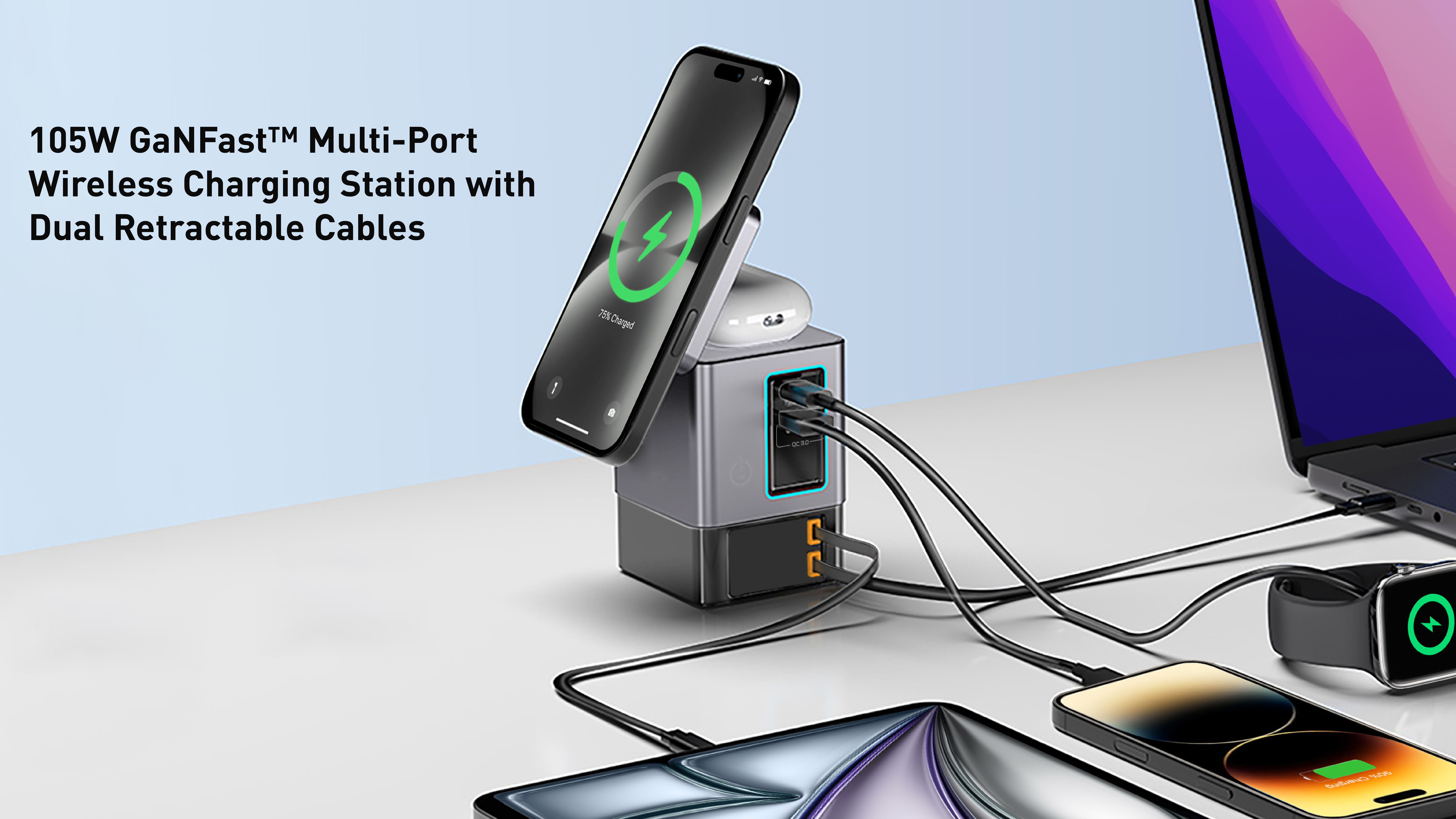 105W GaNFast Multi-Port